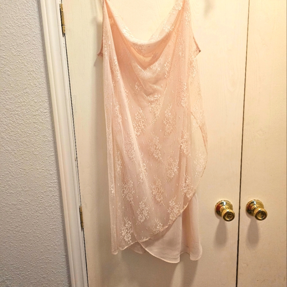 Beautiful Plus Size Peach Negligee